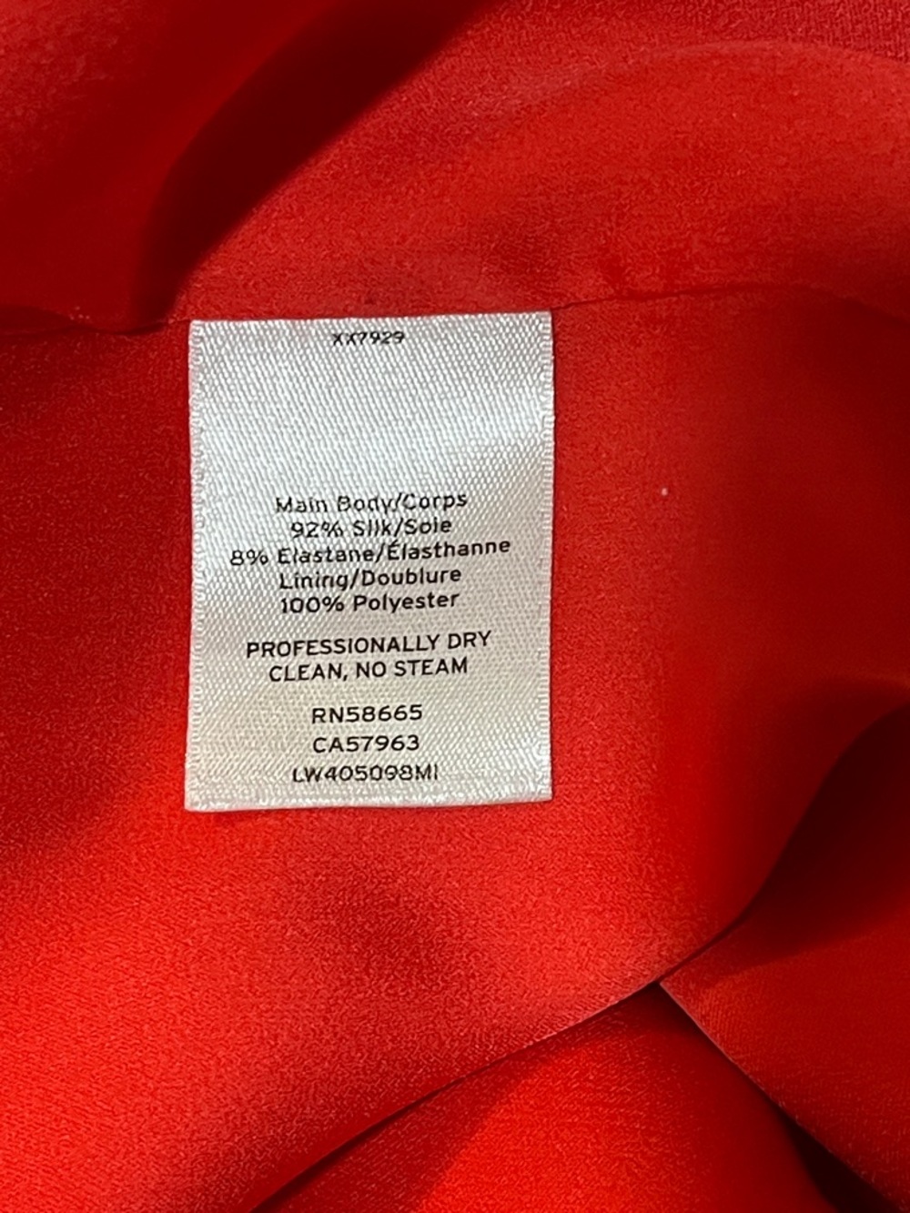 Lewit | Silk red & white floral midi dress Women’s size 6 kimono sleeves flowy - Picture 6 of 7